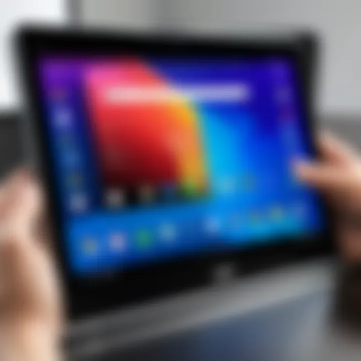 Acer Chrome Tablet displaying its interface and applications