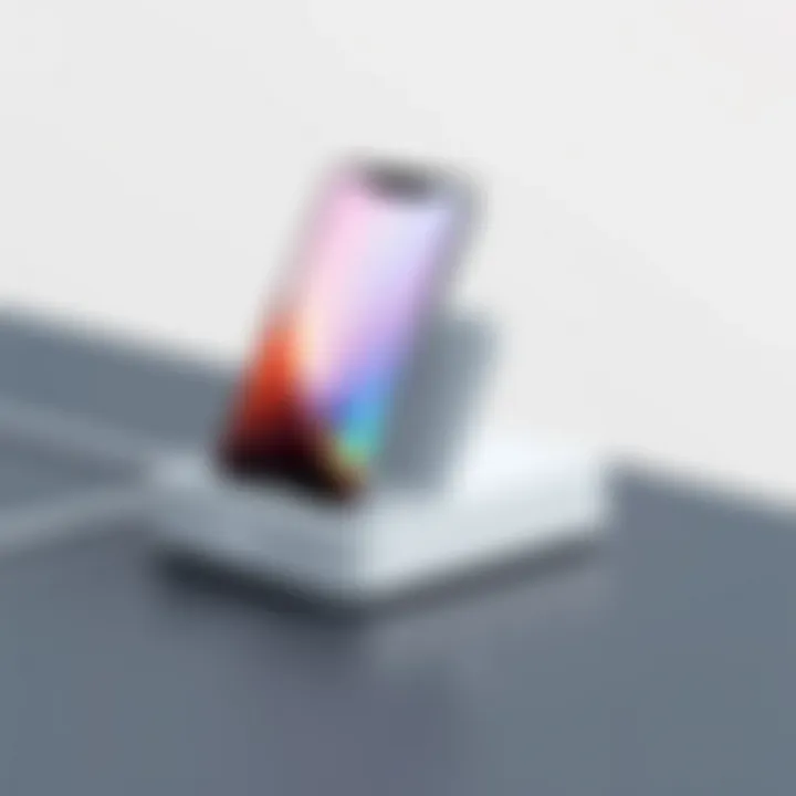 Sleek design of the Amazon 3 in 1 Charging Station showcasing its modern aesthetics.