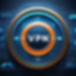 Visual representation of VPN encryption