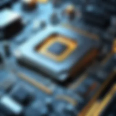 Emerging Trends in CPU Technology A futuristic design representing emerging trends in CPU technology.