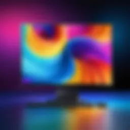 Samsung display showcasing vibrant colors and clarity