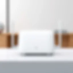 Sleek design of the Apple 5G router showcasing modern aesthetics
