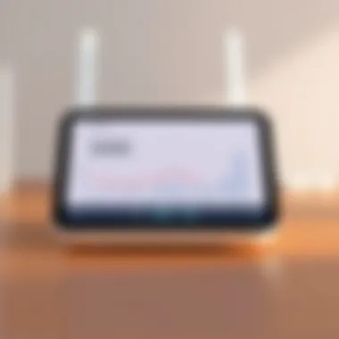 Performance Metrics of the Apple 5G Router Performance metrics display for the Apple 5G router in action