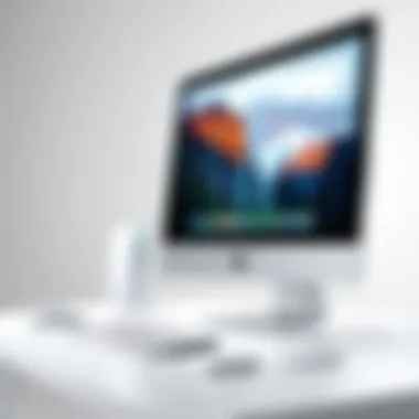 Innovative software features displayed on the Apple iMac interface