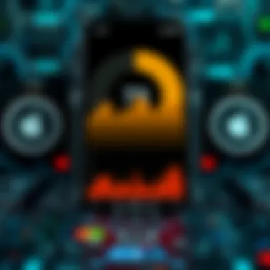 Performance metrics display of Apple's latest smartphone in action