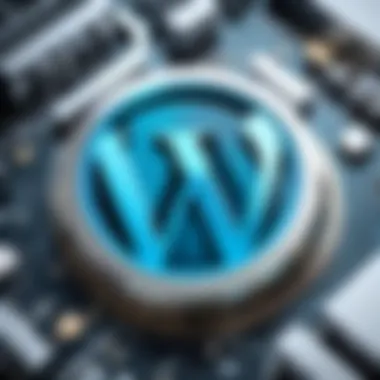 Architectural diagram illustrating the structure of WordPress