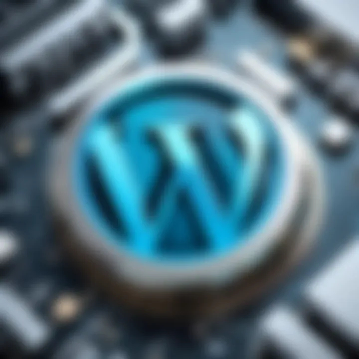 Architectural diagram illustrating the structure of WordPress