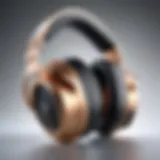 Close-up of Audeze wireless headphones showcasing their sleek design