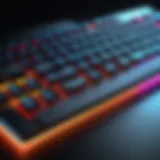 Wireless mechanical keyboard with customizable RGB lighting