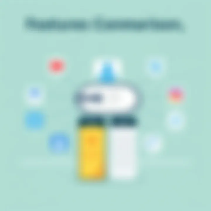 Features Comparison of Communication Applications Graphic showcasing features of various apps