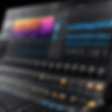 Professional Audio Editing Interface Screenshot of a professional audio editing interface on Mac