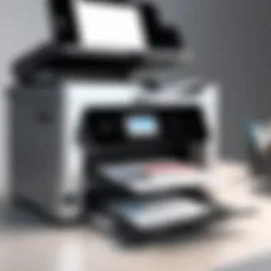 An all-in-one printer showcasing advanced functionalities