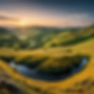 Landscape shot with Nikon wide-angle lens Sample landscape photography using a Nikon wide-angle lens