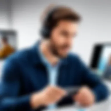 User Experience with Wireless Headsets User reviewing a wireless headset for Cisco Jabber