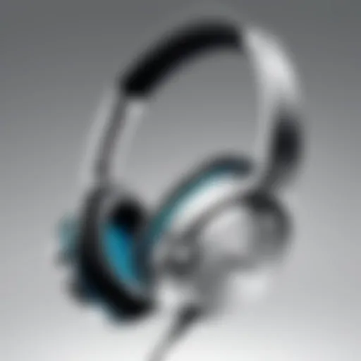 Bose headphones showcasing sleek design and microphone feature