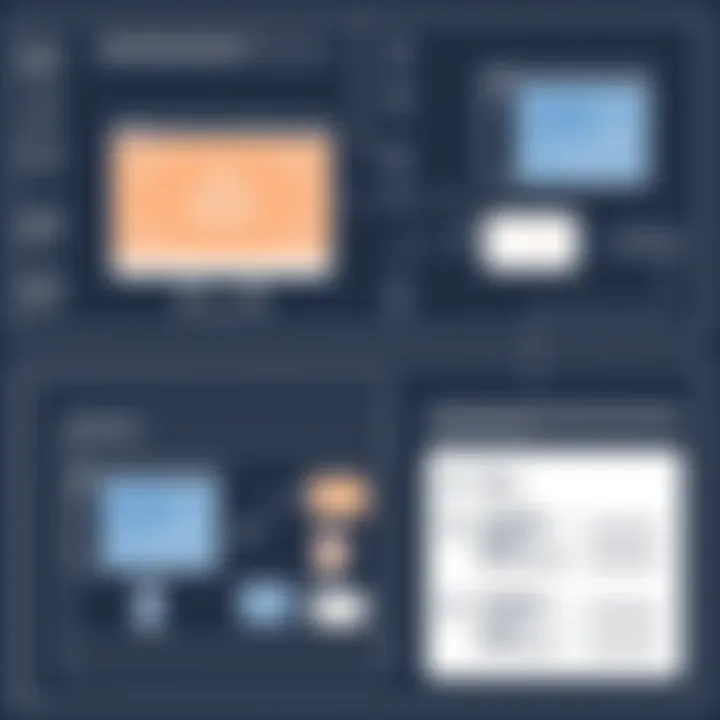 Website Design Layout and Wireframe Visual representation of a website design layout and wireframe