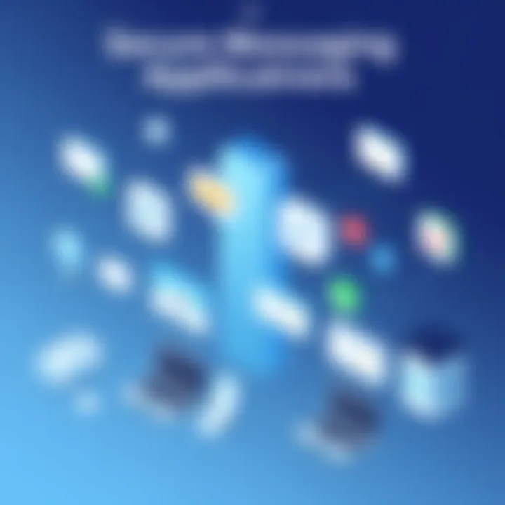 Infographic comparing popular secure messaging applications