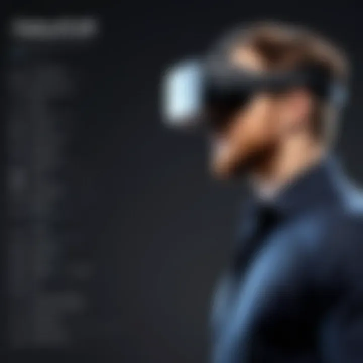 Comparison chart highlighting Oculus Rift's advantages over competitors