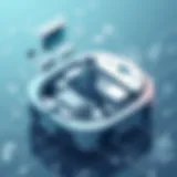 Mechanics of self-emptying robot mop