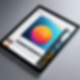 iPad showcasing its high-resolution display for reading
