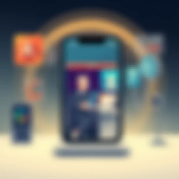 User interaction with early app store technology