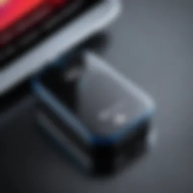 High-Quality Bluetooth Dongle for Improved Audio High-quality Bluetooth dongle connected to TV