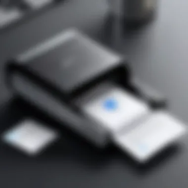 Compact Bluetooth Thermal Printer with iPhone Integration Compact Bluetooth thermal printer paired with an iPhone