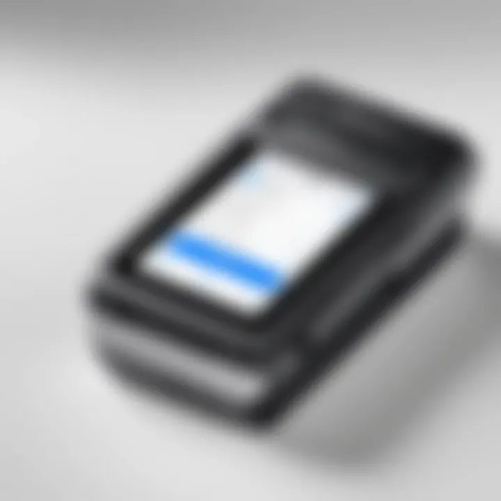 User interface of a Bluetooth thermal printer app on iPhone