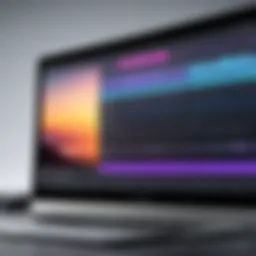 User interface of a video trimming software showcasing timeline and editing tools