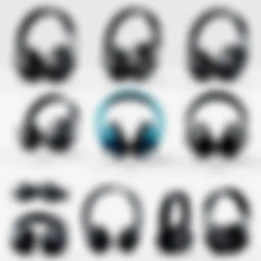 Variety of Wireless Headphones and Their Compatibility Different wireless headphone models showcasing compatibility features.