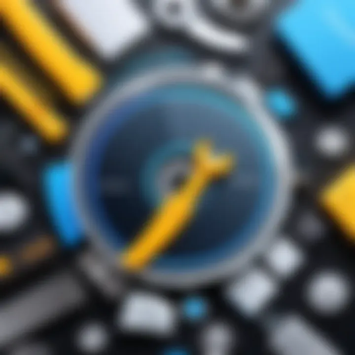 Screenshots of various cleanup tools and their features