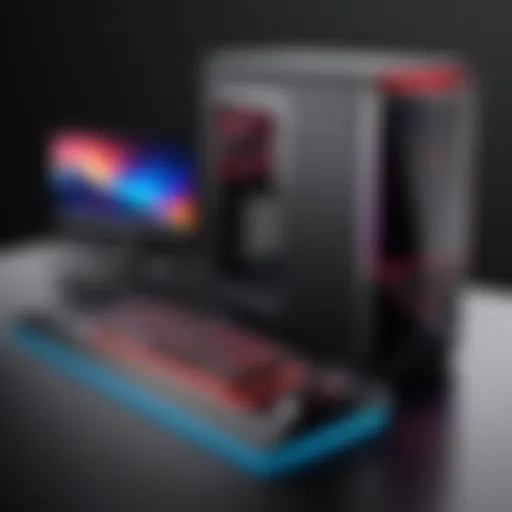 Overview of CLX Set Gaming Desktop showcasing its sleek design