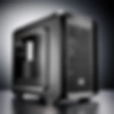 Sleek design of Cooler Master PC case showcasing ventilation features