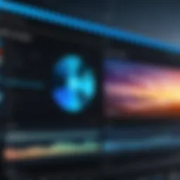 A captivating video timeline showcasing photo transitions