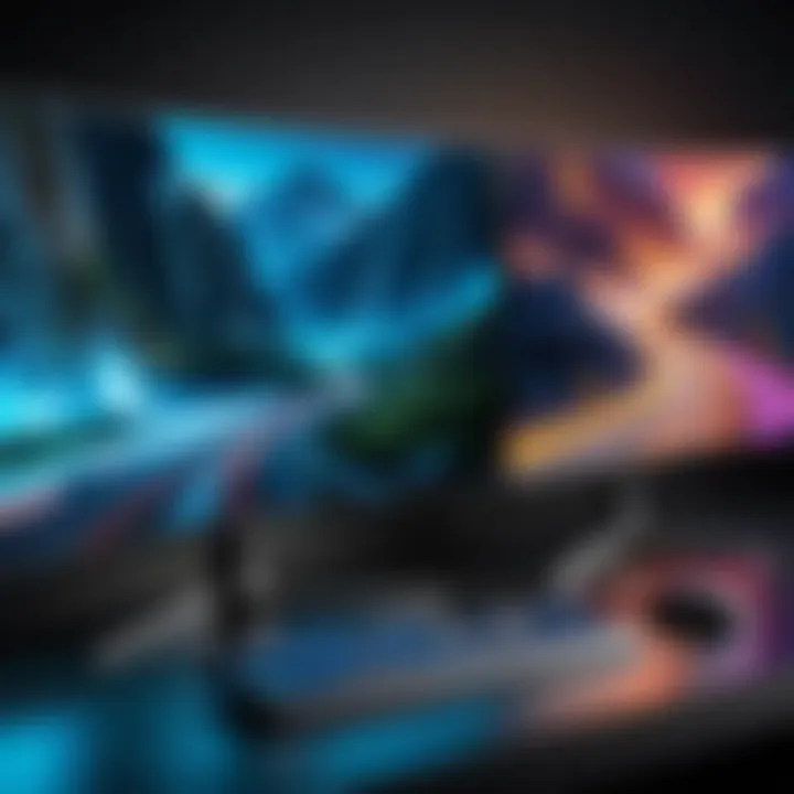 Connectivity options available for curved gaming displays