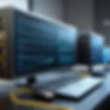 Illustration of a dedicated line setup showcasing secure communication channels in IT.