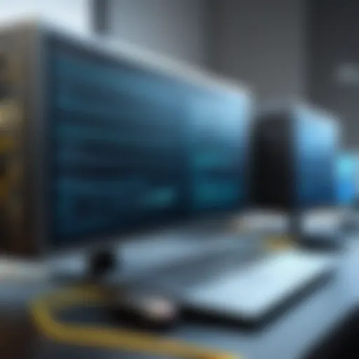 Illustration of a dedicated line setup showcasing secure communication channels in IT.