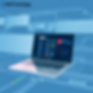 User interface of a Dell laptop with software for IT professionals