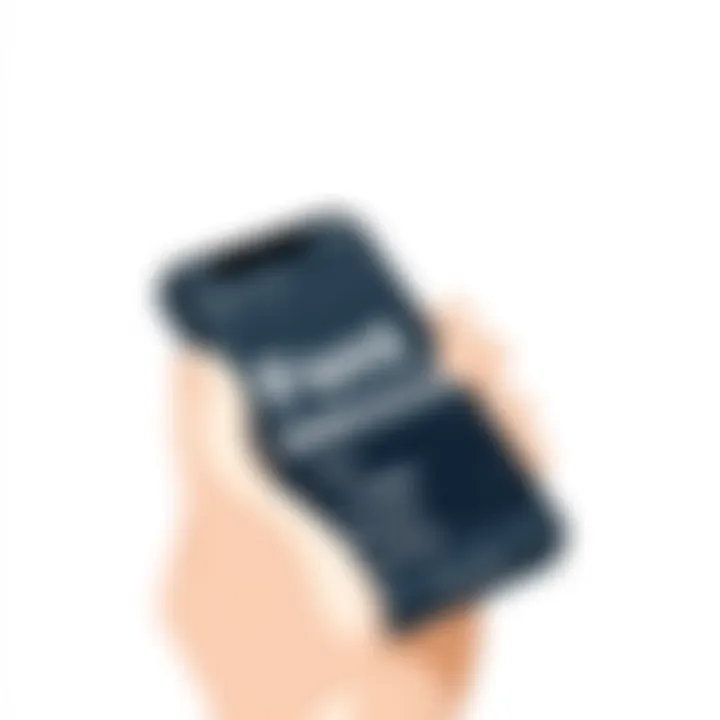 User selecting a font for a project on an iPhone