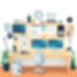 Organized workspace for remote efficiency