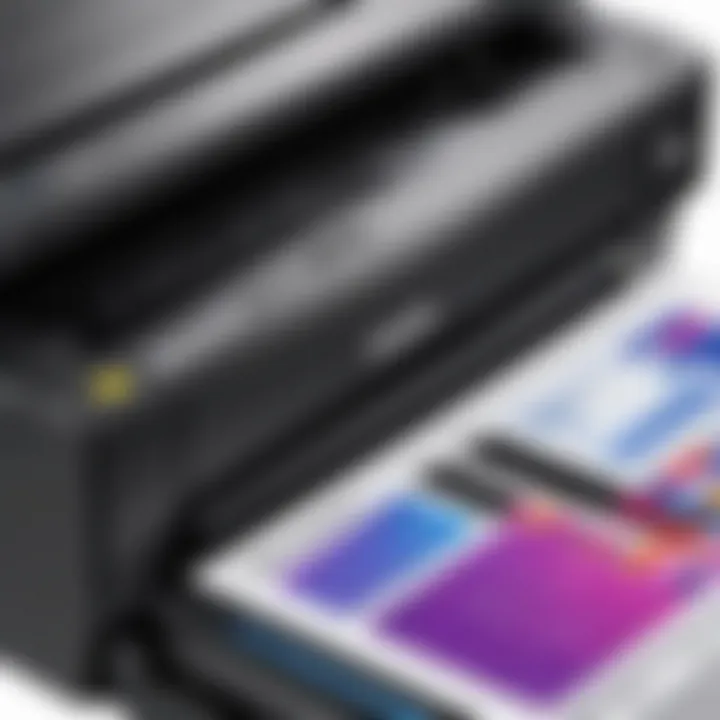 Epson printer showcasing high-quality print output