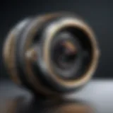 Detailed view of the Ring outdoor camera design