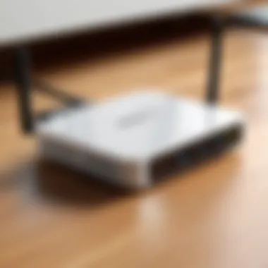 Close-up of WiFi extender features