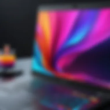 Top video editing laptop displaying vibrant colors and sharp clarity