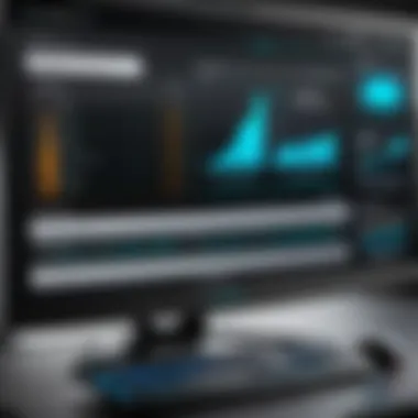 Performance Metrics of Alienware Gaming Rig Close-up of Alienware gaming rig's performance metrics on a screen