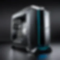 Sleek design of Alienware gaming rig showcasing its premium build quality