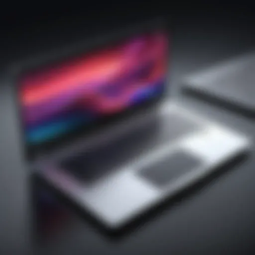 A sleek 13 inch laptop showcasing its elegant design and discrete graphics capabilities