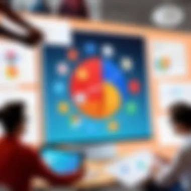 Collaborative Brainstorming Visual representation of collaborative brainstorming using an alternative app.