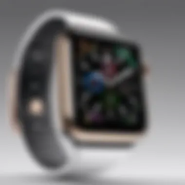 Elegant design of the Apple Watch SE showcasing its sleek features