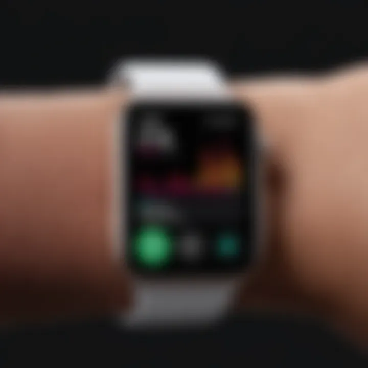 Health tracking features displayed on the Apple Watch SE interface